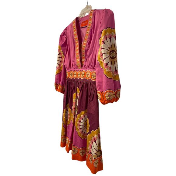 La DoubleJ Margherita Dress Napoli Plates Placee Pink NWOT XS - Picture 2 of 16